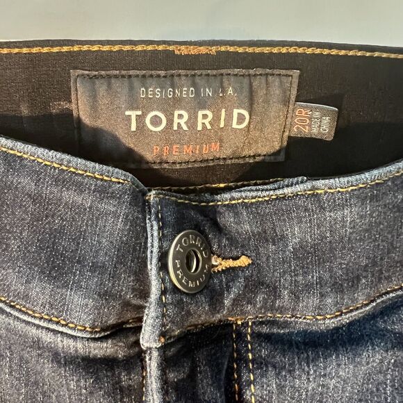 TORRID Jeans Size 20R Bombshell Skinny Premium Stretch Dark Wash - Picture 3 of 8